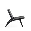 Manhattan Comfort Maintenon Leatherette Accent Chair in Black ACCA03-BK
